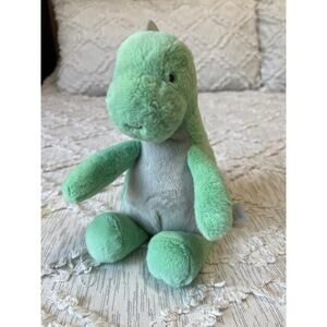 Carters Green Gray Stuffed Plush Windup Dinosaur Stuffed 9" Baby Lovey 2020